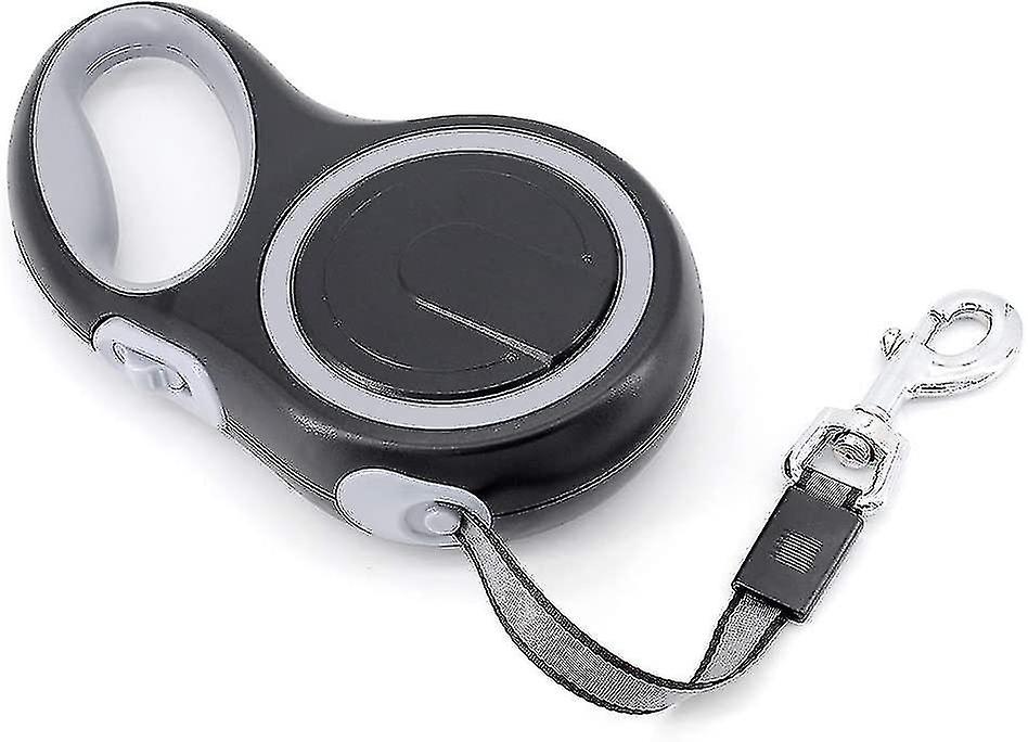 8m Retractable Dog Leash, Automatic Training Leash For Dogs Up To Lbs/50 Kg, Gray