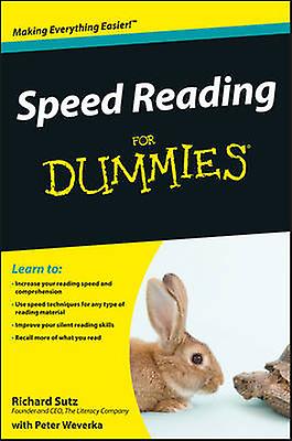 Speed Reading For Dummies by Richard Sutz Paperback Book