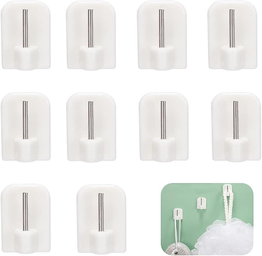 10 self-adhesive hooks, adhesive hooks