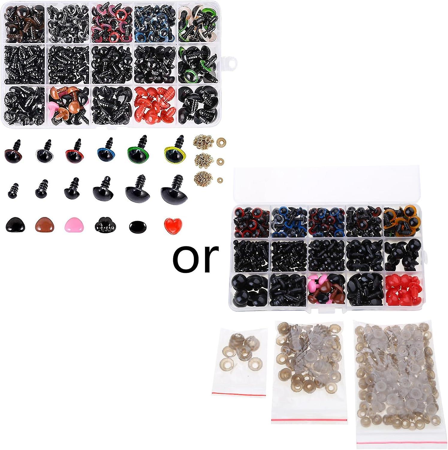 FIXOSHEE 10pcs Cartoon Bear Nose DIY Accessories For Plush Doll Making