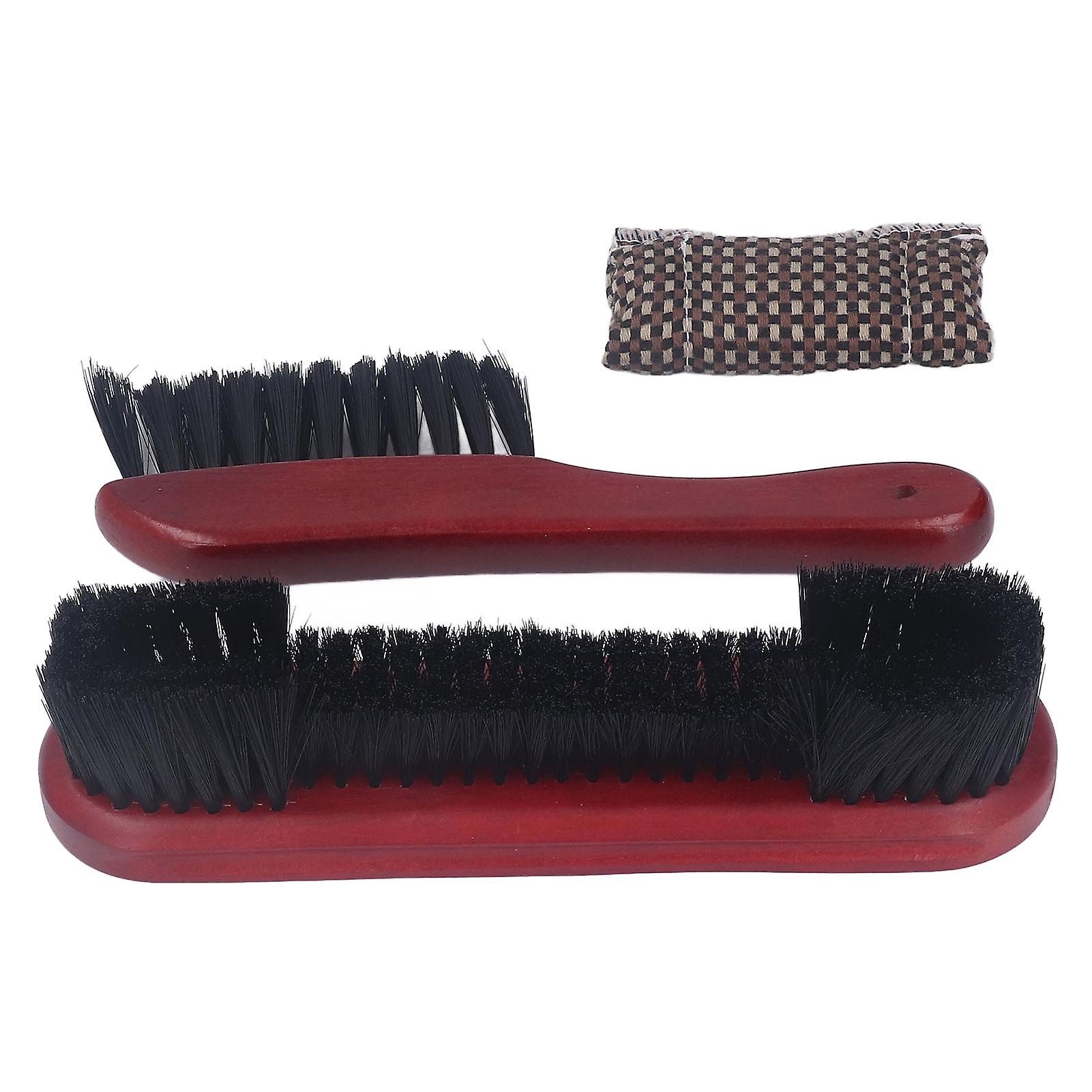 Wooden Handle Billiards Pool Table Rail Brush Set Billiards Pool Table Rail Brush Cleaning Tools Wine Red 