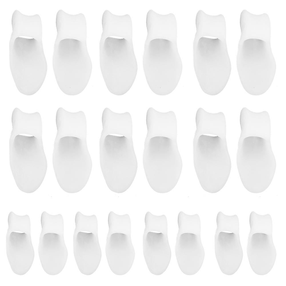 10 Pairs Reusable Silicone Toe Separators for Foot Correction Soft Comfortable Insole Pads for Toe Alignment and Relief