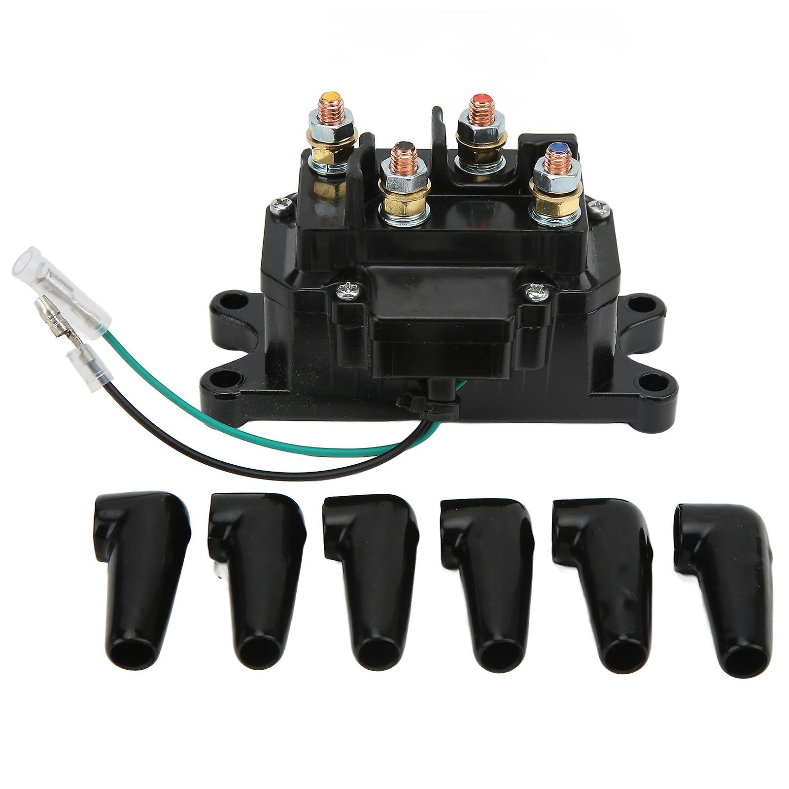 Relais de contacteur solénoïde pour treuil électrique 12 V 250 A pour remorque de bateau, UTV, VTT, pick-up, 1 680 à 2 180 kg