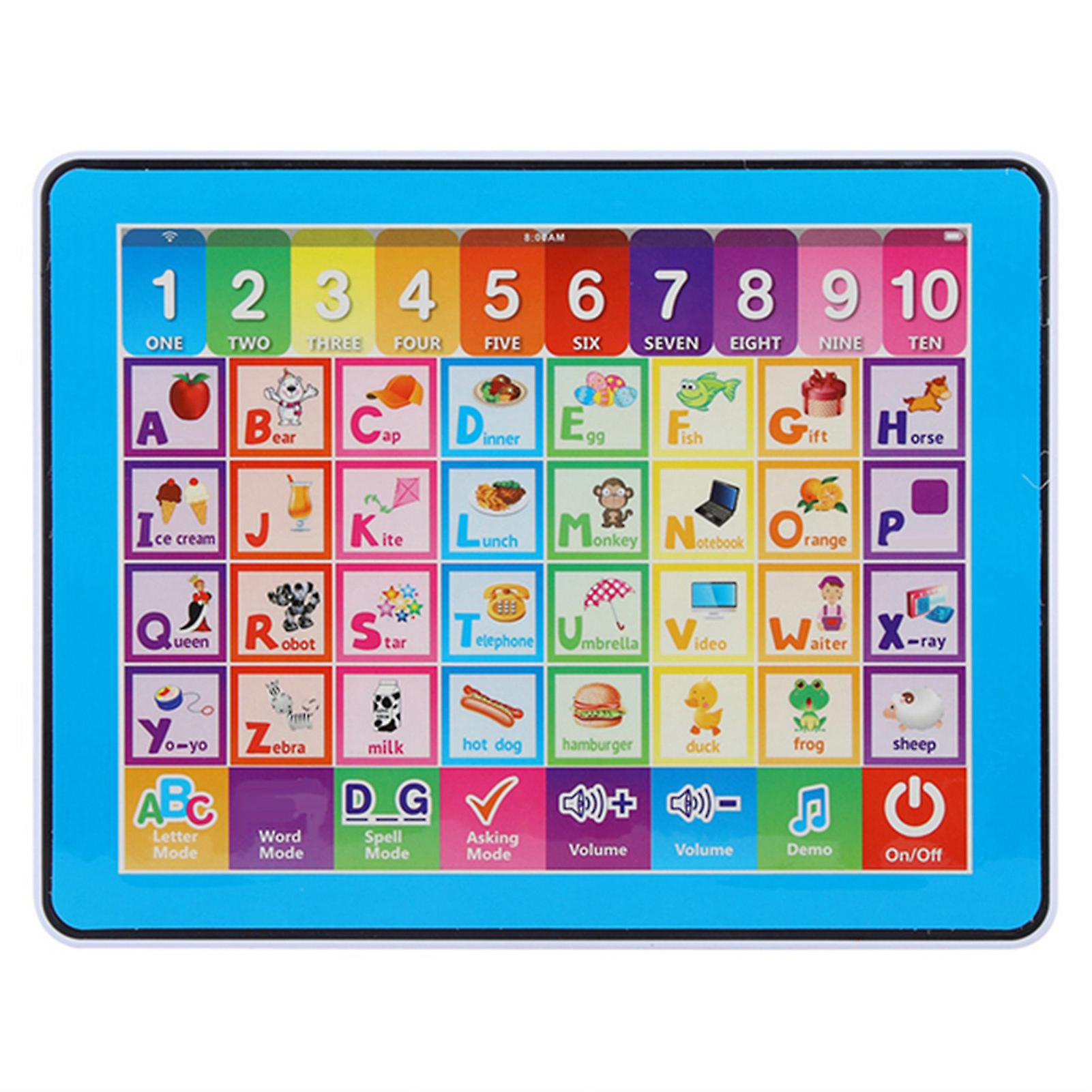Kids Learning Pad Kids Tablet Early Child Development Toy for Words Spelling Music