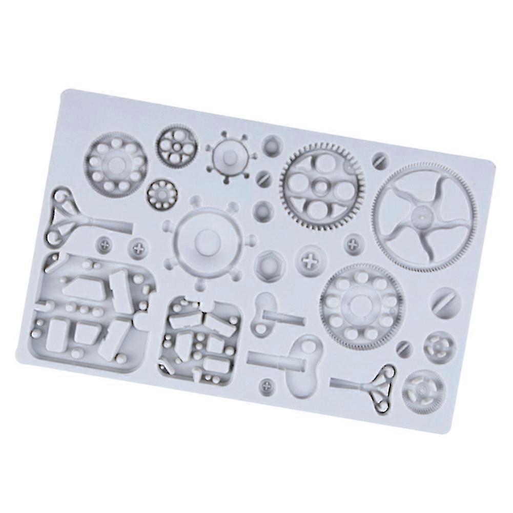 ビンテージギアモールドスチームパンクチョコレートモールドシリコンケーキデコレーションモールド