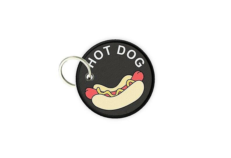 Key key door keys round prints double-sided hot dog hotdog