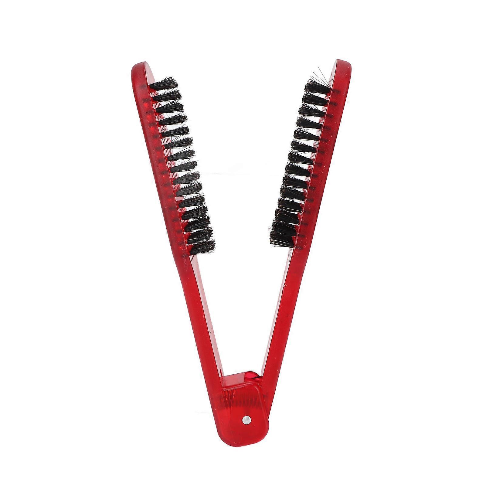 High temperature resistant double-sided straightening brush