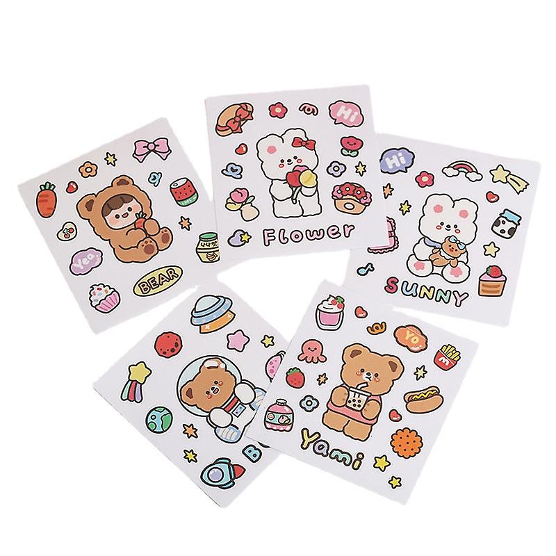 1Pcs Sticker Pack Cute Handbook Journal Cartoon Ins Wind Pvc