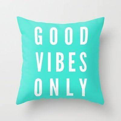 Simple Design Cheap Pillowcase Good Vibes Only Throw Pillow -s1310