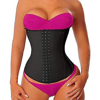 Long Torso Waist Trainer for Women Underbust Corsets Cincher Sport Girdle black