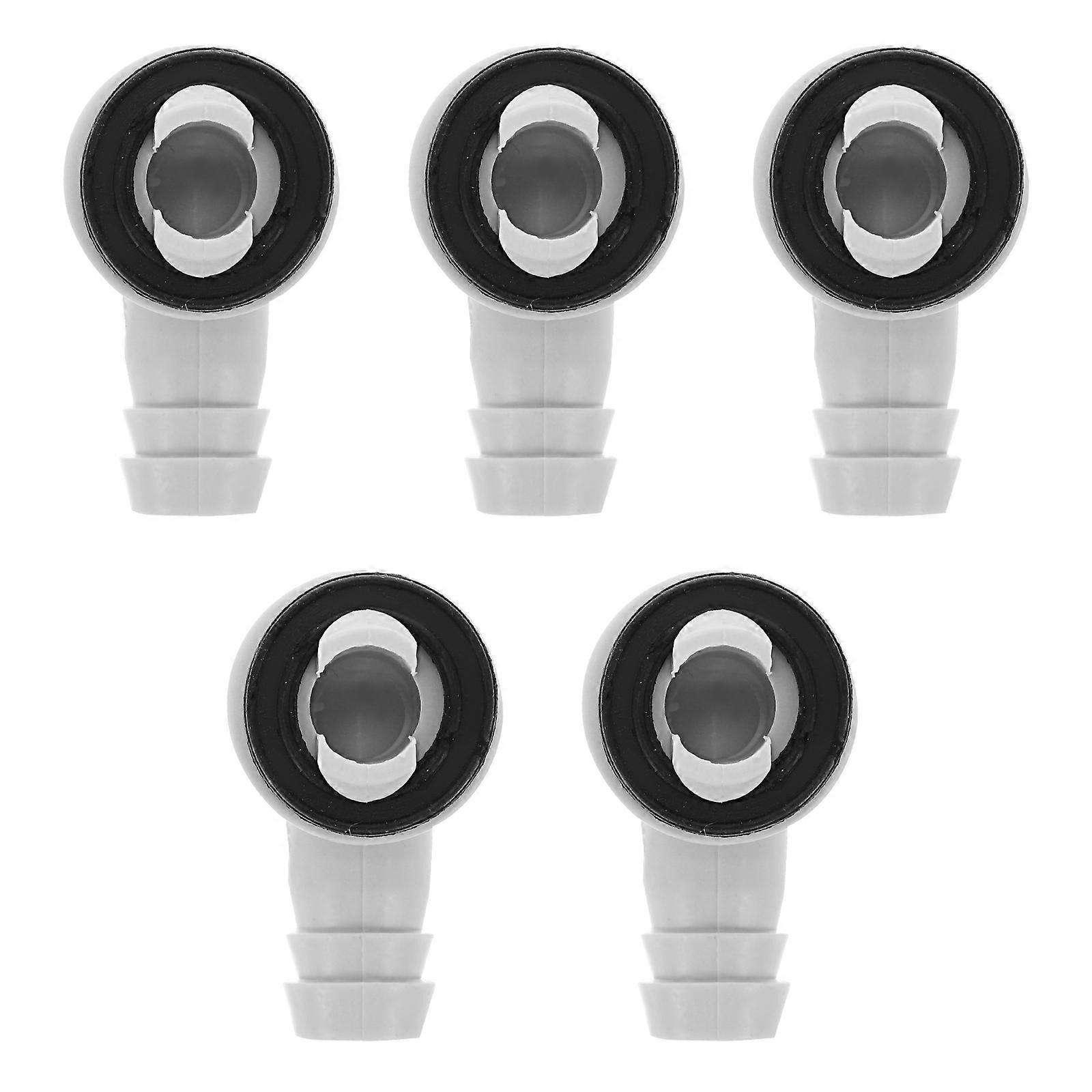 5PCS Air Conditioner Drain Adapter 15mm Diameter 90 Degree Draining Adapter