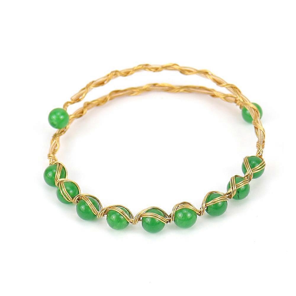 Bracelet - Green Aventurine Forest Loop Bracelet - Nature's Embrace