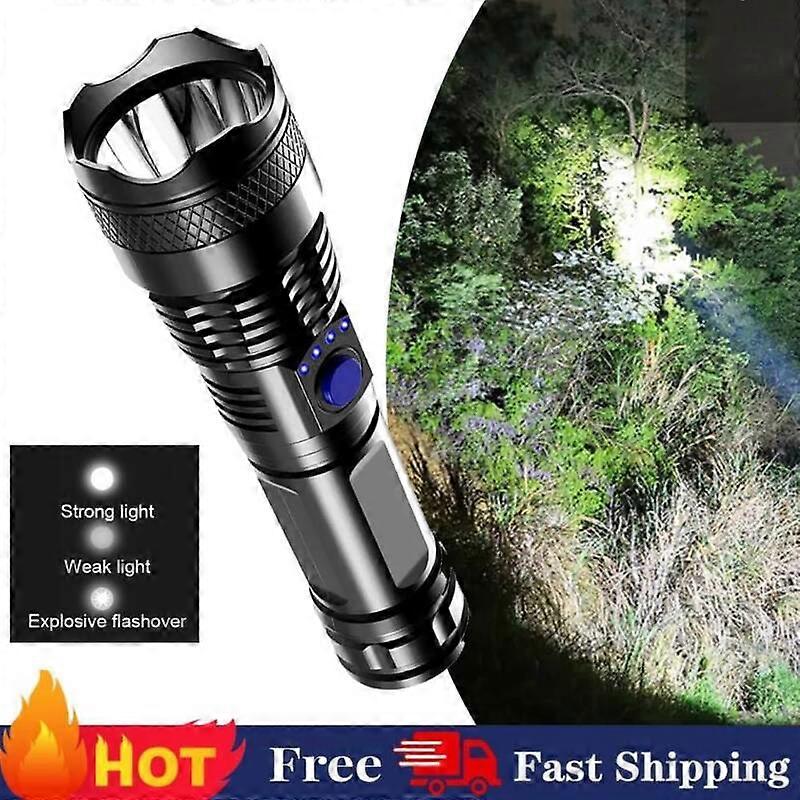 FeiKong Linterna táctica LED superbrillante de 1000000 lúmenes, luz de trabajo LED recargable*