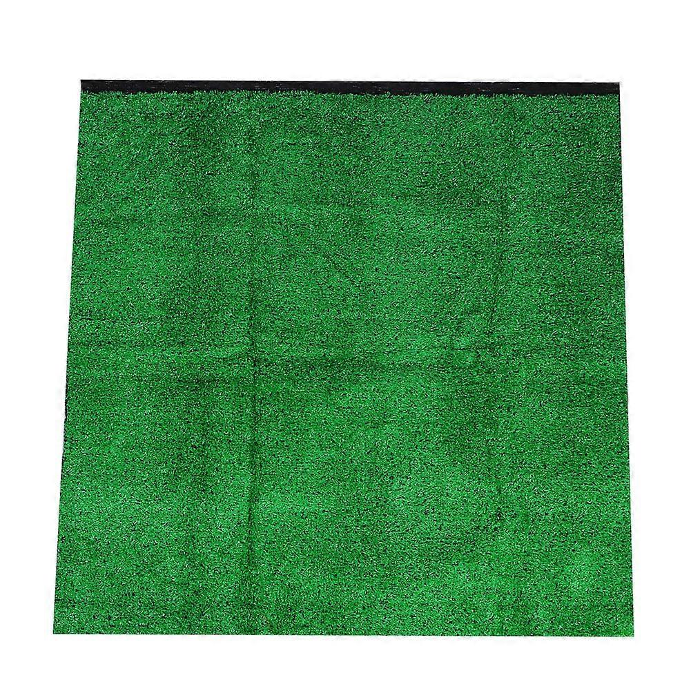 Have Landskab 10mm Tyk Simulering Græsplæne Kunstgræs Græstæppe 1x1m (Smaragd)