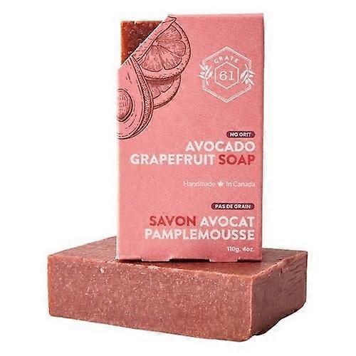Plant-Based Bar Soap Avocado Grapefruit, 110 Grams by Crate 61