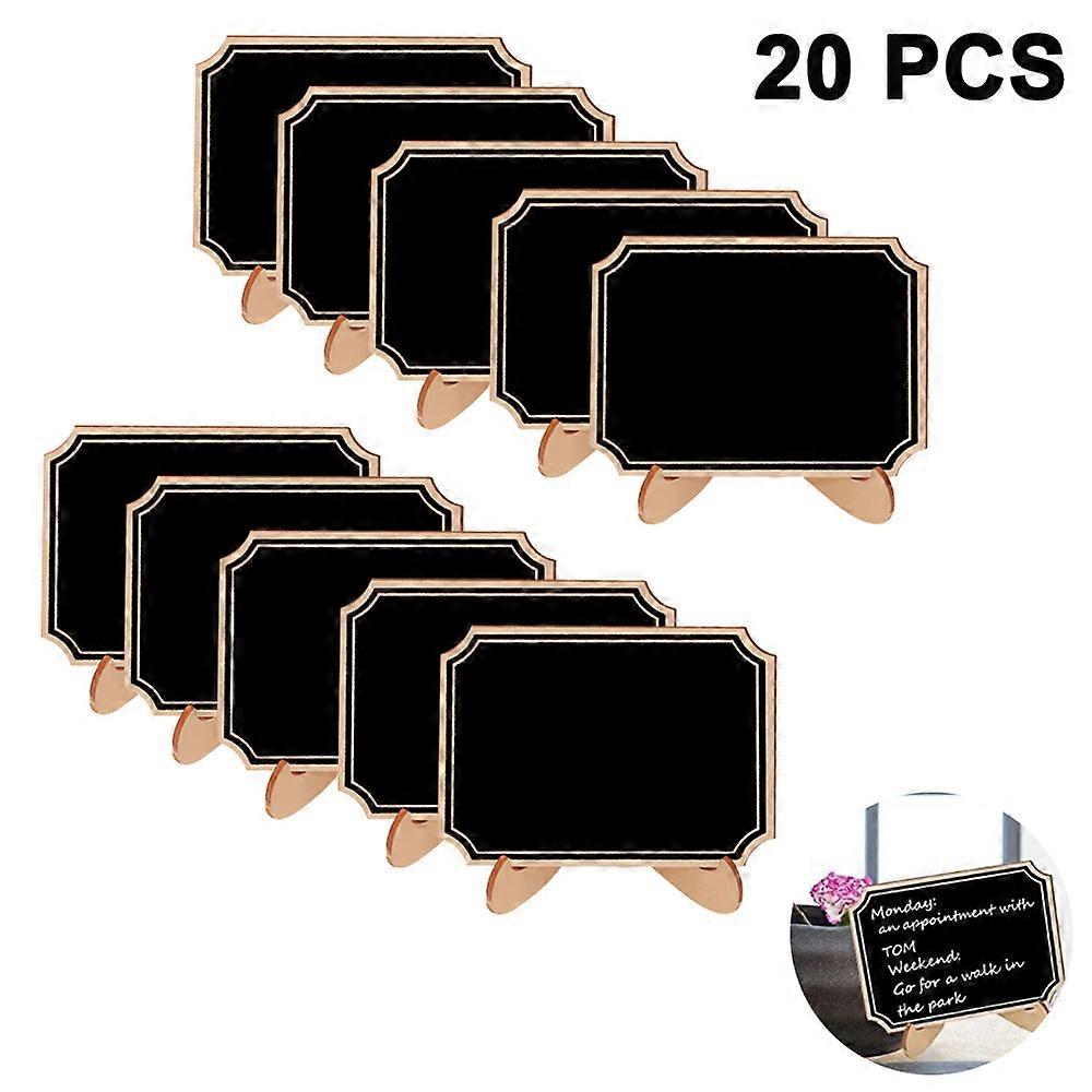 20 Pack Mini Chalkboards Signs with Liquid Chalk Marker - Perfect for Name Cards, Menu Cards, and More