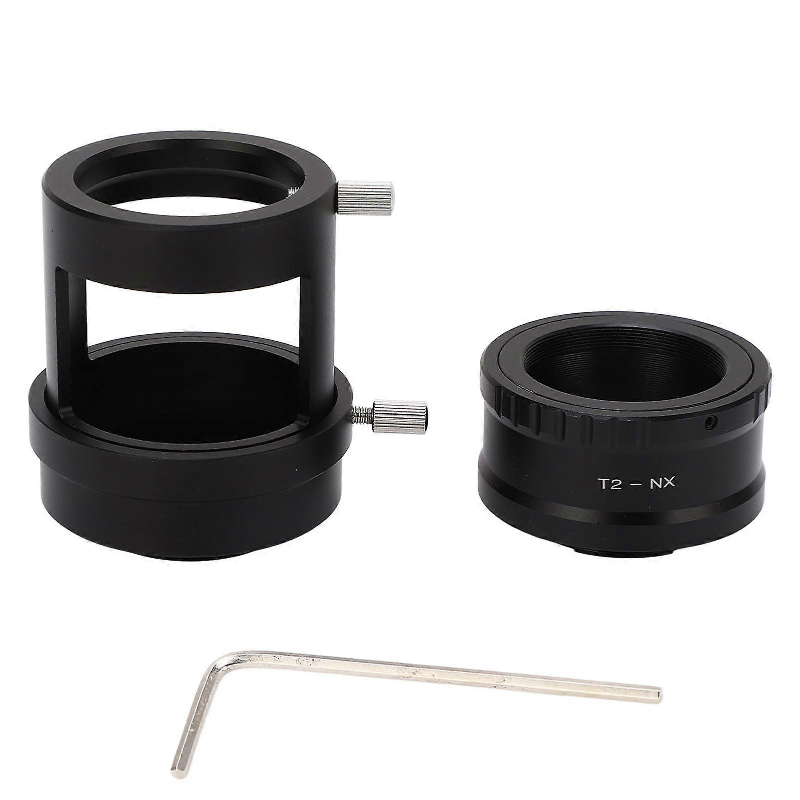 Camera T2 Lens Mount Adapter with Adapter Ring Tube Diameter Regulating Valve for Samsung NX Micro SLR M42x0.75
