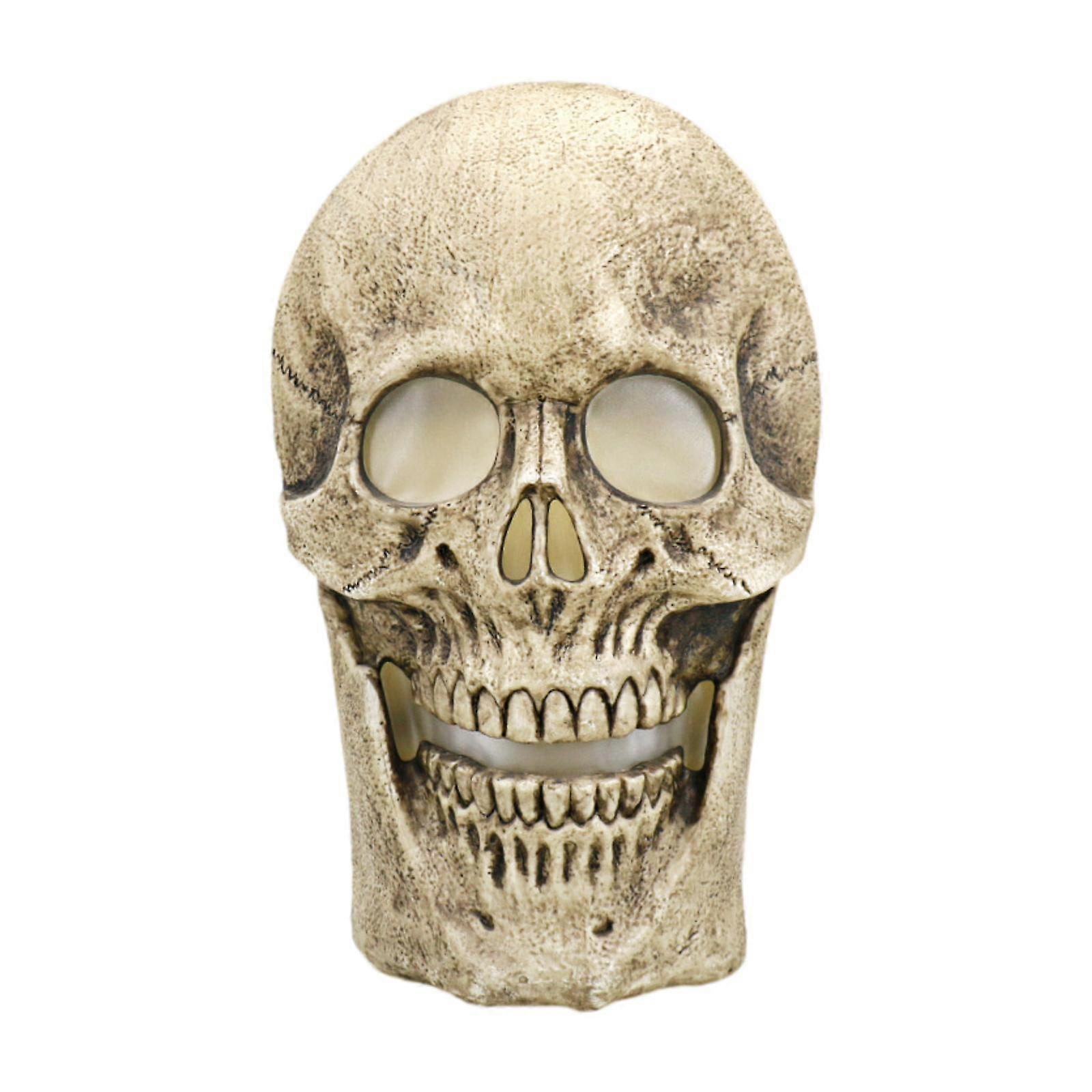 هالوين ضوء مجموعة النحت هالوين تمثال لمكتب مكتب هيكل عظمي داخلي