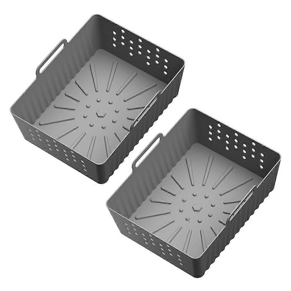2PCS Air Fryer Silicone Liners for Ninjia SL400UK/SL401 Basket Air Fryer Reusable Air Fryer Pot Acc