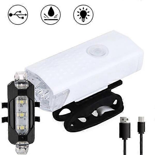 Usb Rechargeable Waterproof Bicycle Lamp Flashligh