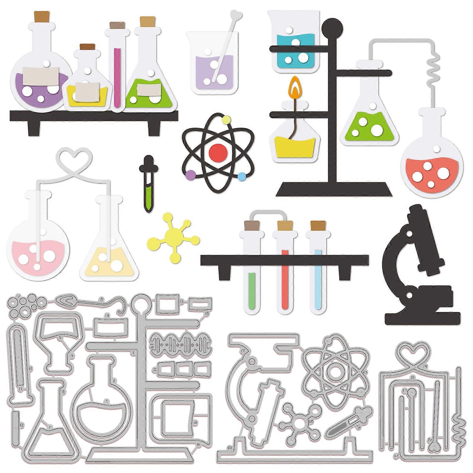 Laboratory Theme Pattern Decoration Template Reusable carbon steel Stencil