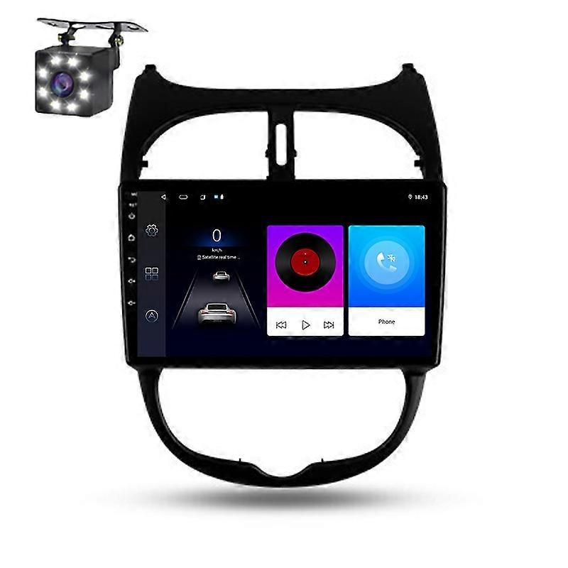 Android Auto For Peugeot 206 1998 - 2012 Car Radio Wireless Carplay Navigation GPS