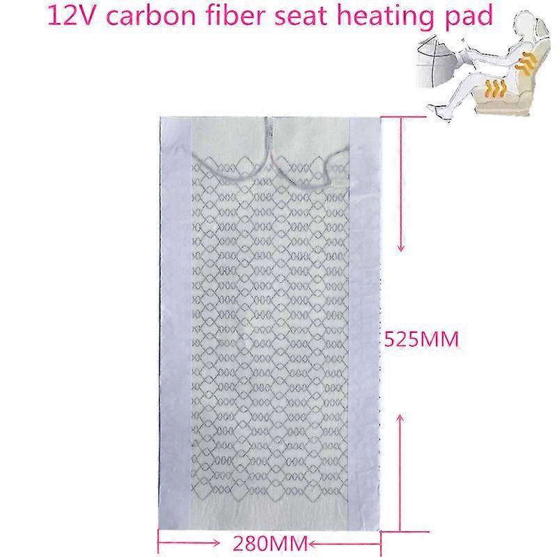 Carbon Fiber Car Seat Heater Heating Pads Winter Warmer Heated Car Vehicle SUV Seat Cushion Cover It applies to any vehicle 12V