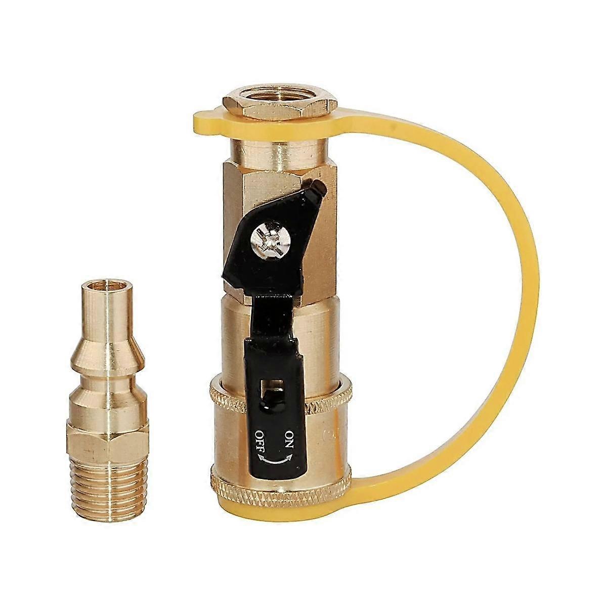 1/4Inch RV Propane Quick Adapter for Propane Hose, Propane or Natural Gas 1/4Inch Quick Adapter or