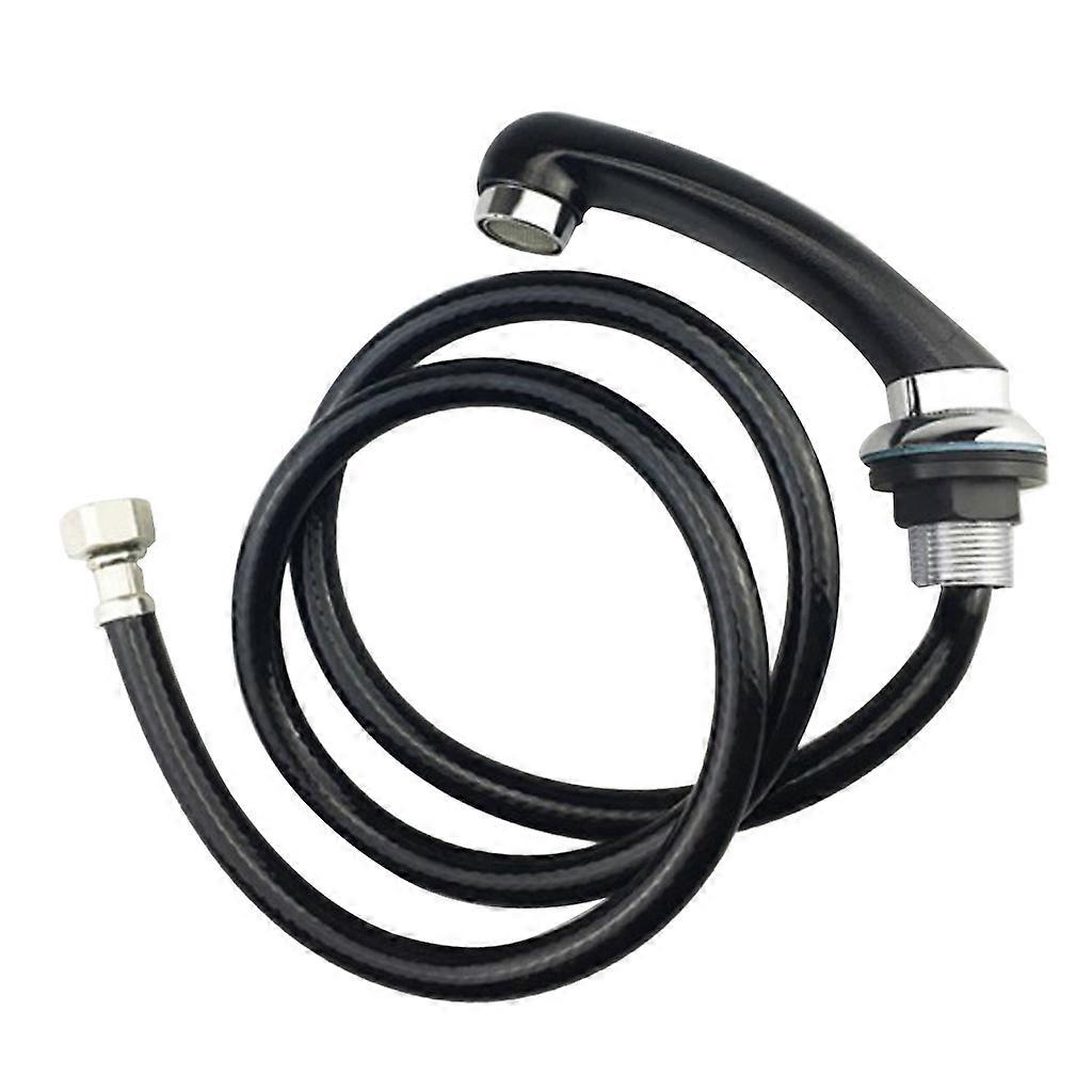 Universal 1/2 Inch Width Faucet Tube Plumbing Pipe, Shampoo Bed Faucet Shower,High Density, ,Black