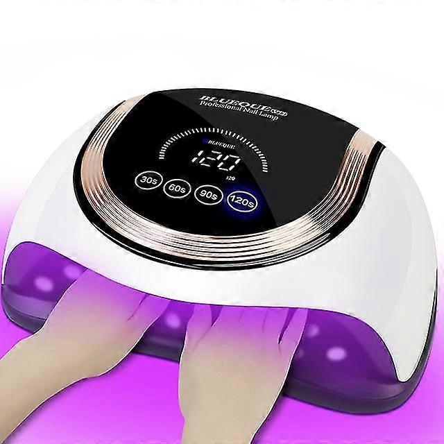 360W UV Led Nail Lamp 57 LED 4 Timer Nail Dryer With Motion Sensing Memory Function Removable For All Nail Gel Light Home Salon - MXBC
