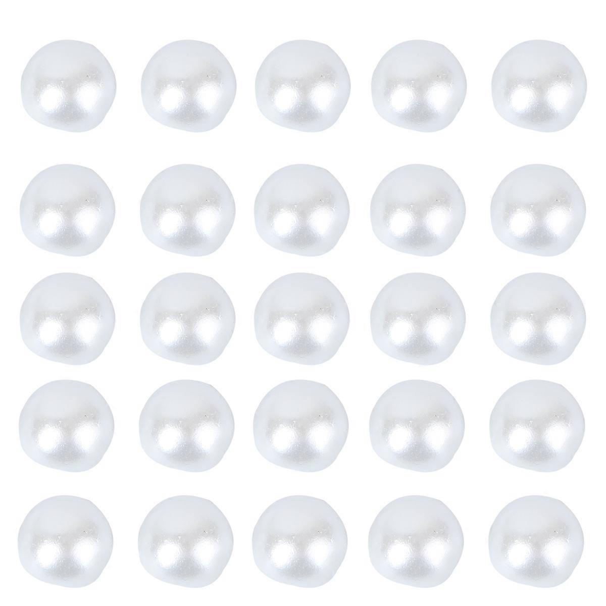 50PCS Round Shape Pearl Buckles Colorful Pearl Buttons Creative Buckles (10L)