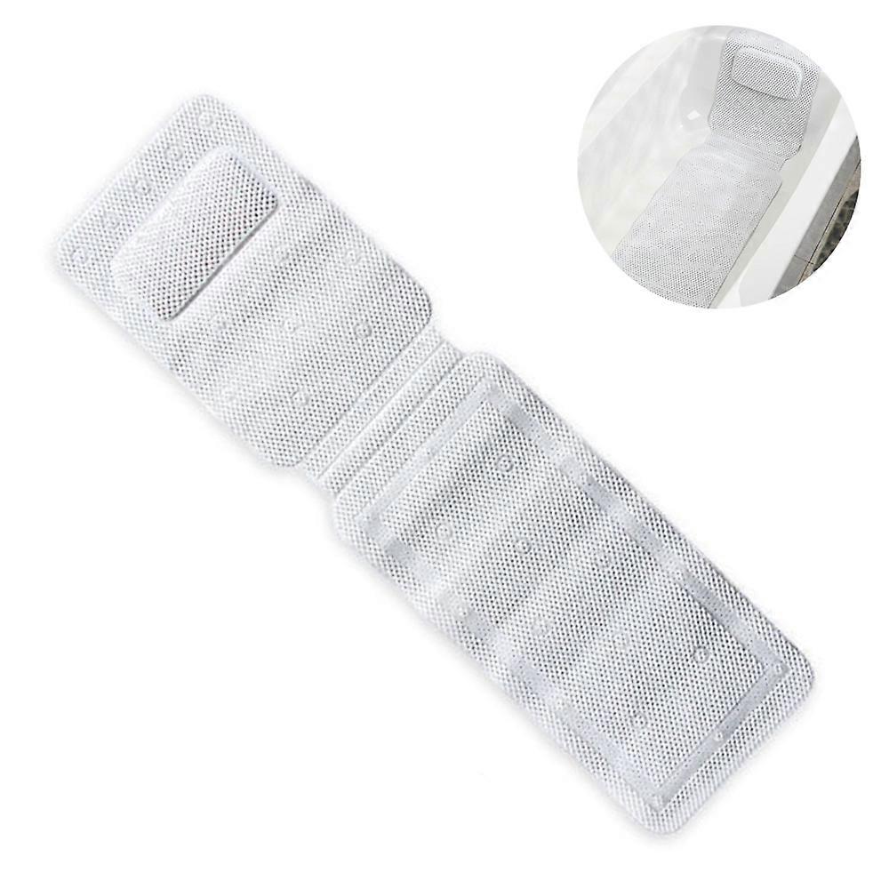 (NEWW)Bath mat, pillow mat, bath mat with pillow, non-slip spa pillow, strong non-slip suction cups, comfortable headrest and body support