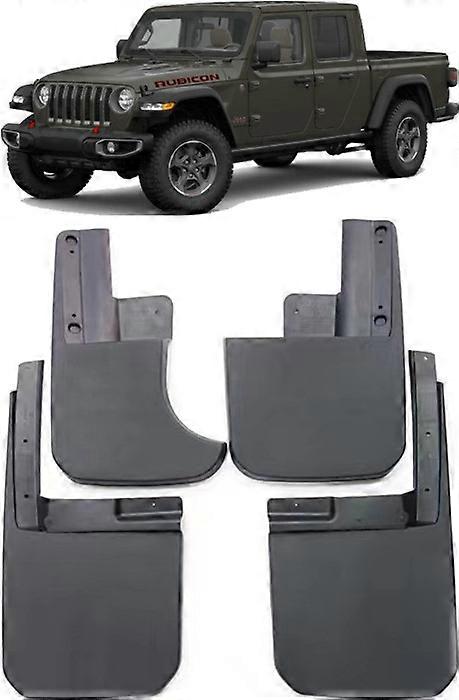 Genuine Molded Set Splash Guards Mud Flaps For 2020-2024 Jeep Gladiator JT