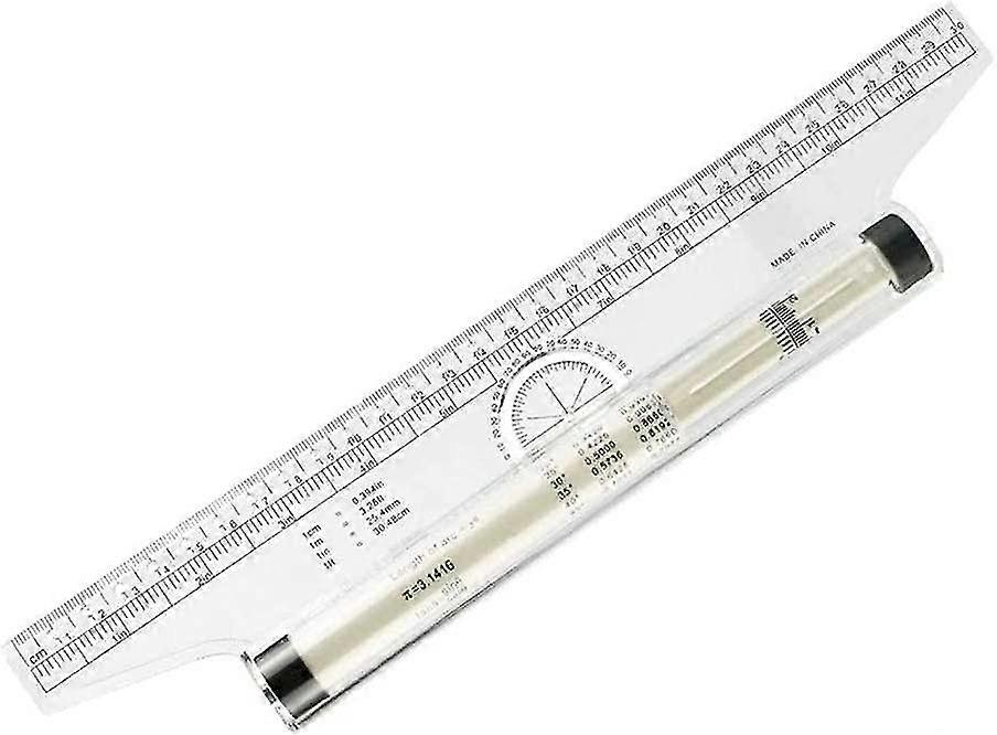 30cm Rolling Parallel Ruler Professional Parallel Roller Ruler Multipurpose Scale Drafting Ruler Protractor Compass For Vertical Parallel Line Geometr