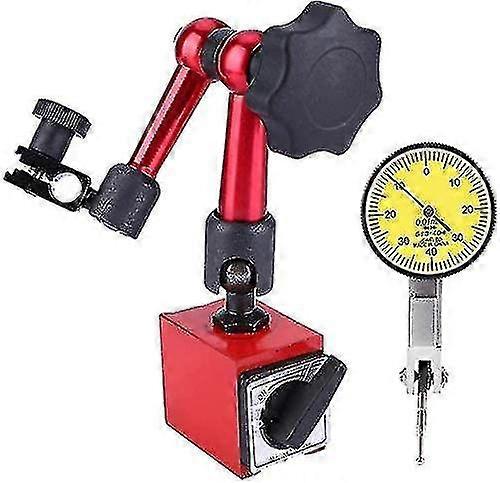 Universal Dial Magnetic Holder, Adjustable Flexible Strong Magnetic Gauge With Base Holder Stand Digital Dial Indicator 0-0.8mm Handheld