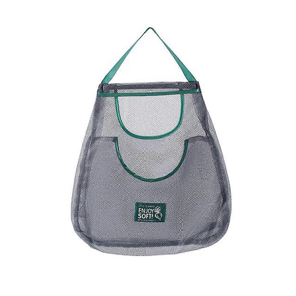 Reusable Kitchen Hanging Mesh Bag Large Capacity Home Fruit Vegetable Storage No.5