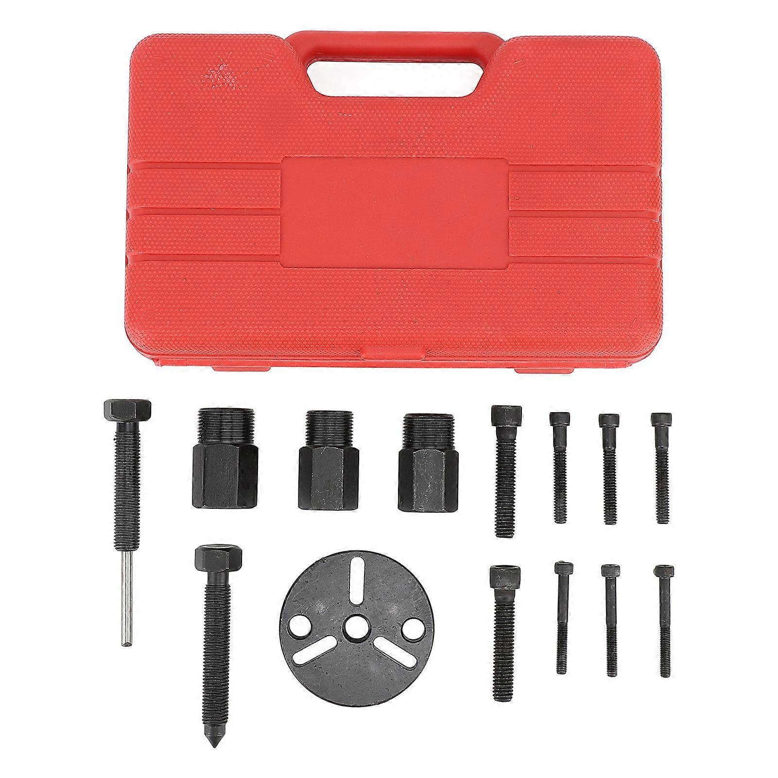 14Pcs AC Compressor Clutch Removal Kit Rust Proof Versatile AC Compressor Clutch Installer Puller for FS6 C171 6P 148 Compressor YEMAA