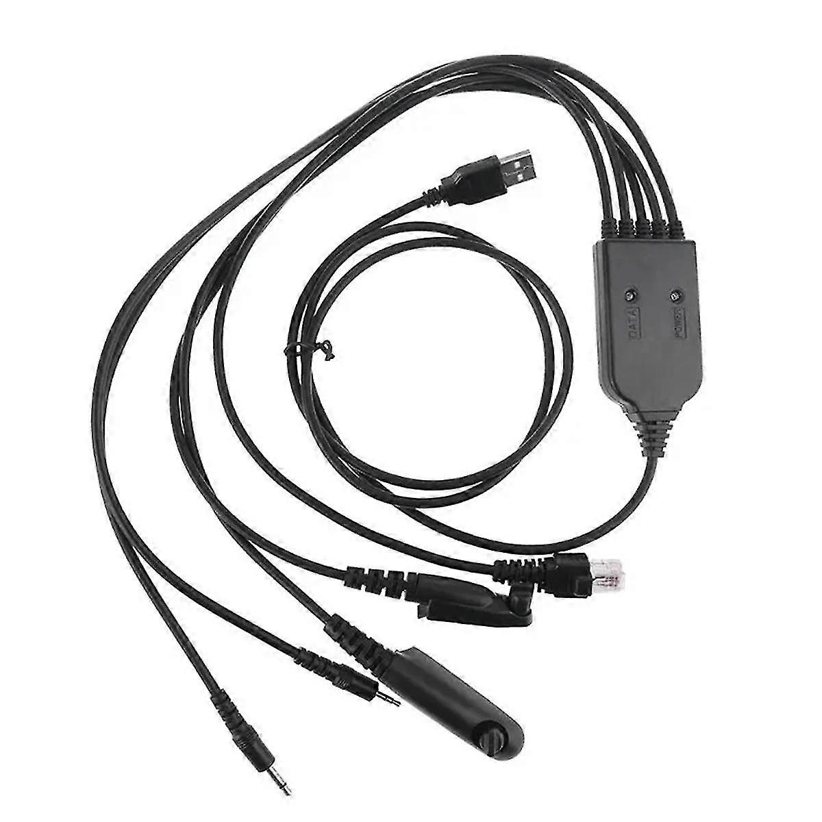 5 in 1 Write Frequency Line USB Programming Cable Driveless for GP328PLUS338PLUS/GP328/GP338/GP68/GP63GM300 2way Radio