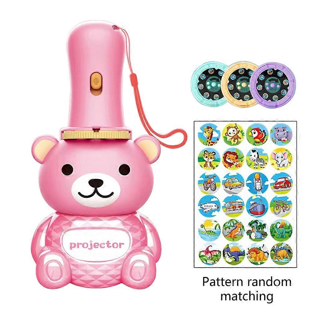 Torch Projector Projection Lighting Story Torches Light Slide Lamp Educational Learning Bedtime Toy for Toddlers