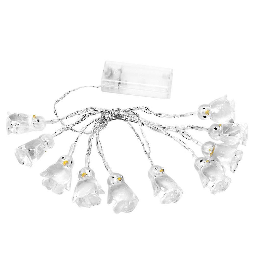 Penguin Animal Shape String Lights 10 Led 1.65m