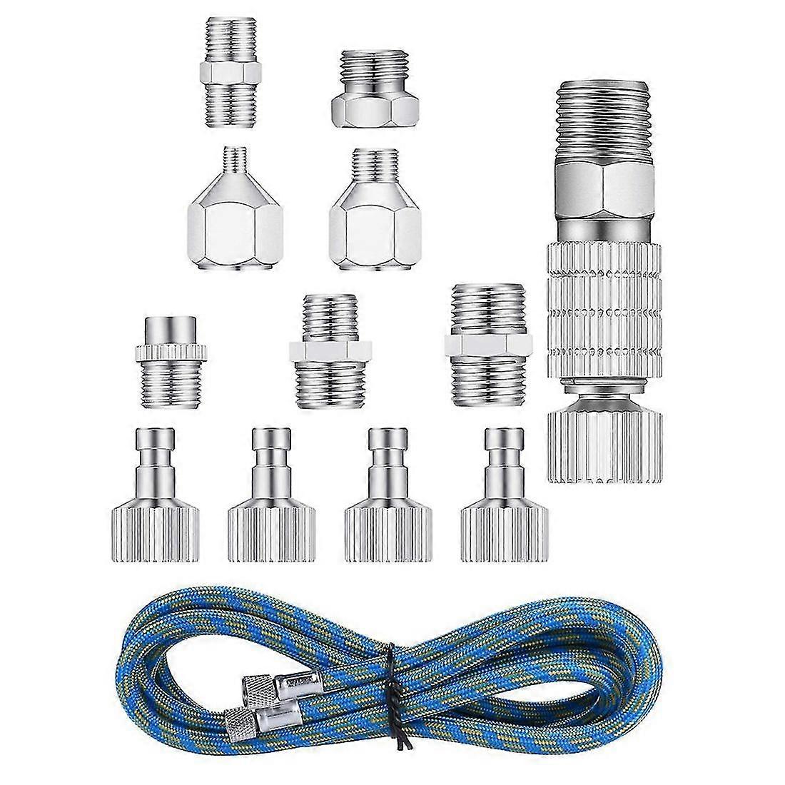 Quick Release Disconnect Adapter Kit Quick Release Disconnect, Nylon Braided Adapter Hose For Air Co