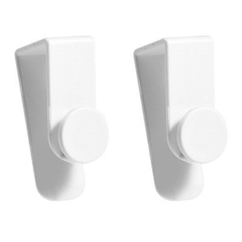2pcs White Organizing Household Cabinet Use Z-Shaped Hangers Potty Punch Ring No Multifunctional Free Wall Hanger Hooks Organizer