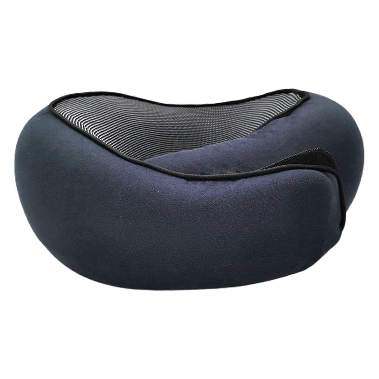Memory Foam Travel Neck Pillow 360 Degree Support U-Shaped Airplane Pillow with Adjustable Fastener Tape Nap Pillow