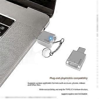 Chiavetta USB-C 64GB In Metallo – Ultra Corta, Impermeabile, Ad Alta Velocità, Invisibile