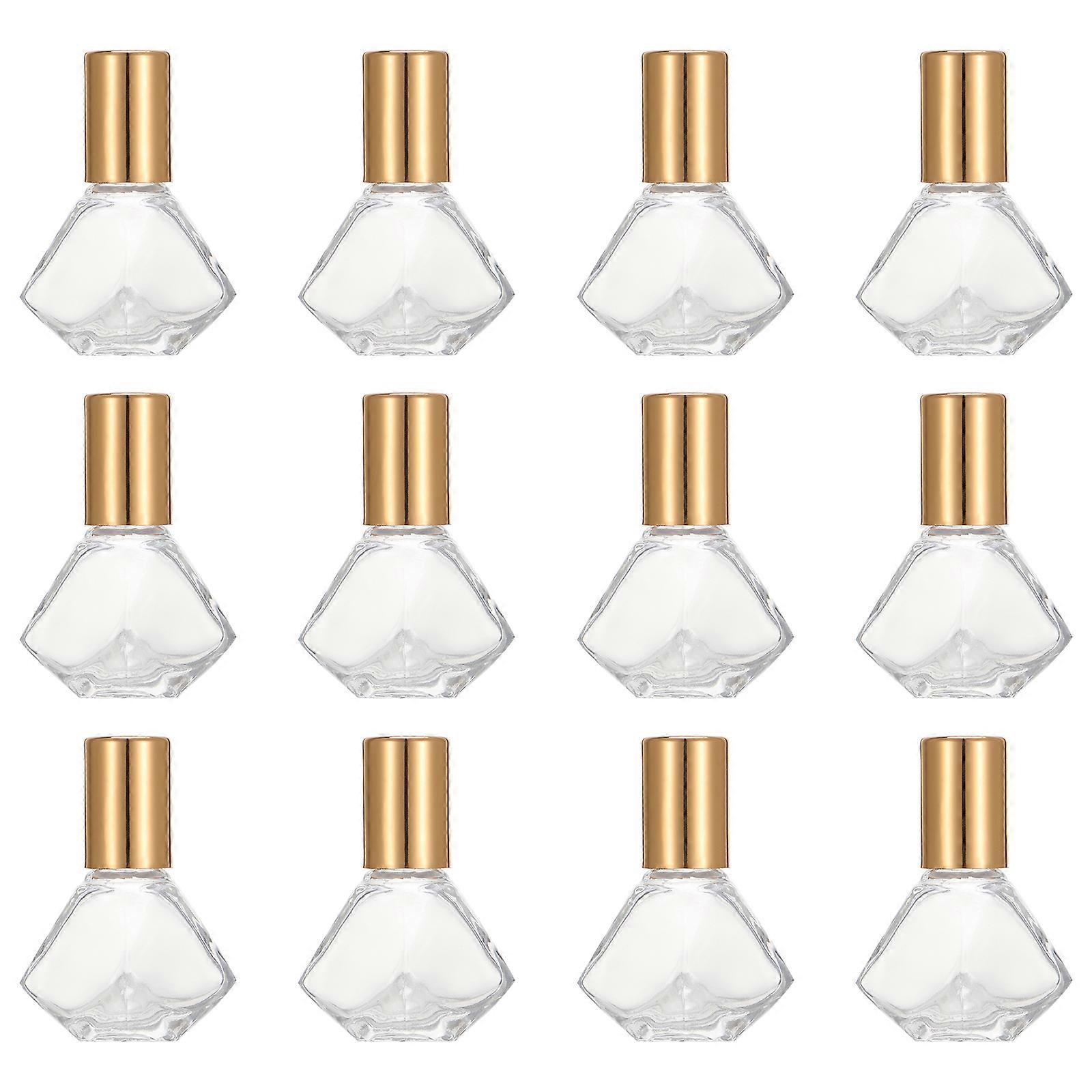 12Pcs 8ML Glass Mini Roll On Bottles Empty Essential Oil Roller Ball Bottles