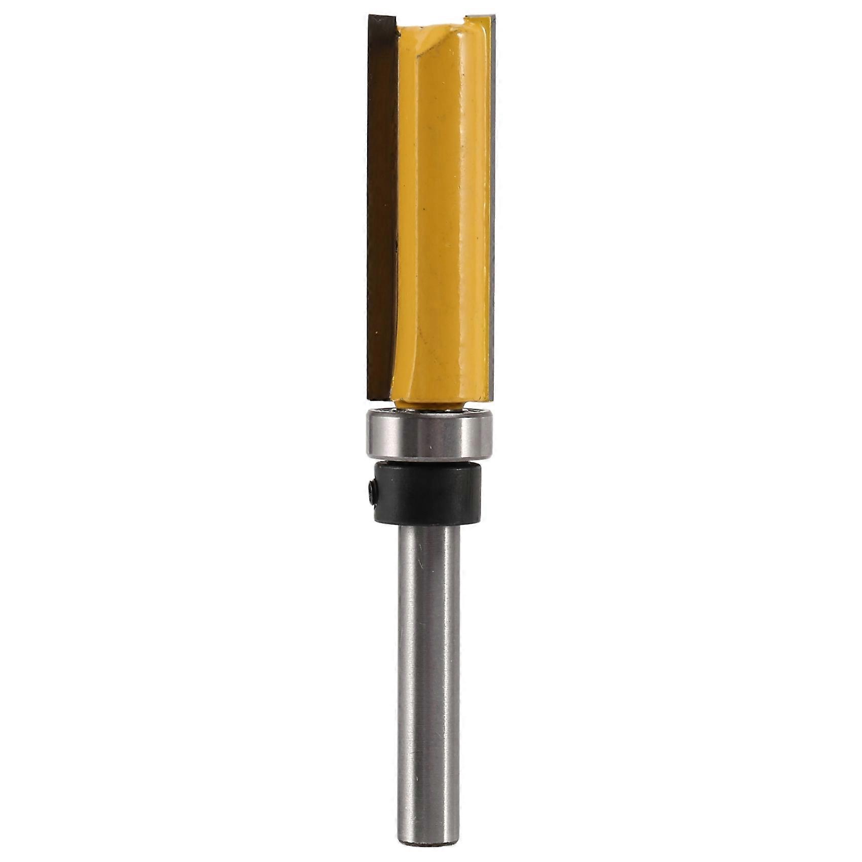 4Pcs Trim Router Bits Top Bearing Router Bit 1/4 inch Straight Pattern Template Router Bit Wood Mil