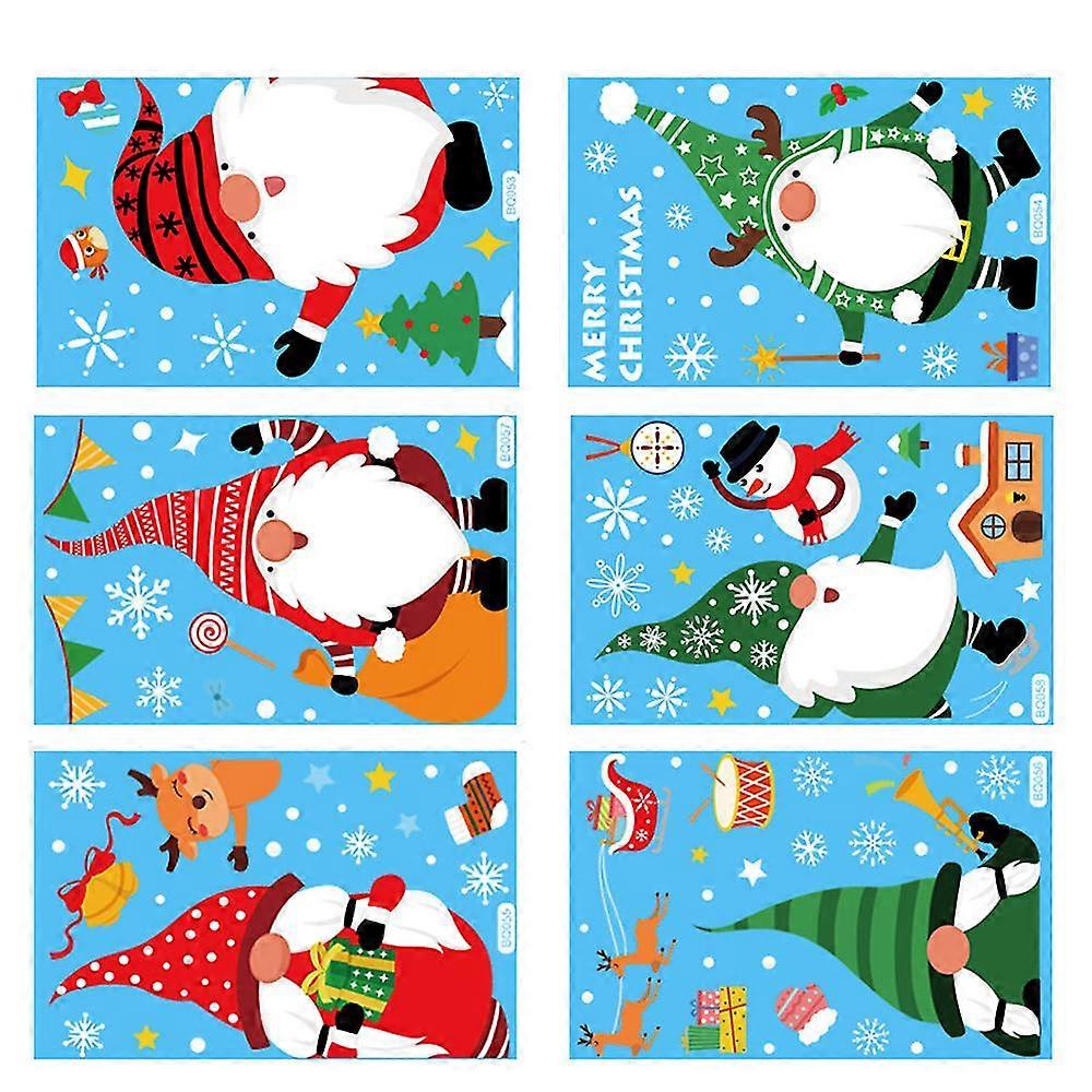 Christmas Snowflake Decoration Window Glass Sticker Christmas Party Decoration Electrostatic Sticker