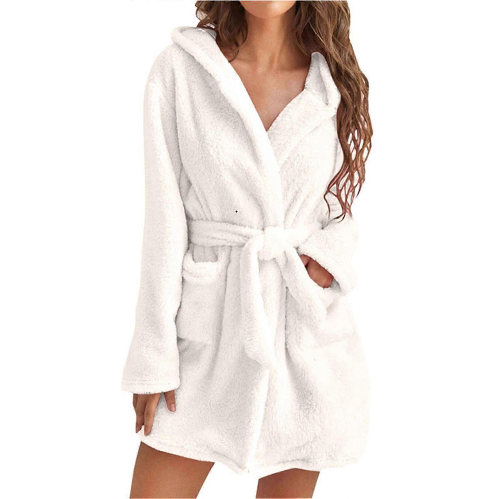 Women's Towel Robe with 2 Pockets Breathable Comfortable Rompers for Women Girl Female