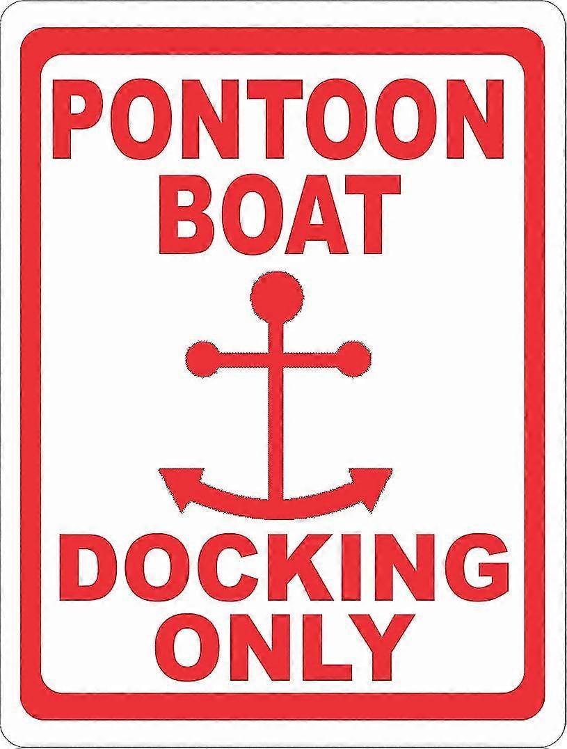 Placa de atracação de barco de pontão apenas. 8x12 polegadas OU 12x16 polegadas de metal. Modo 4554