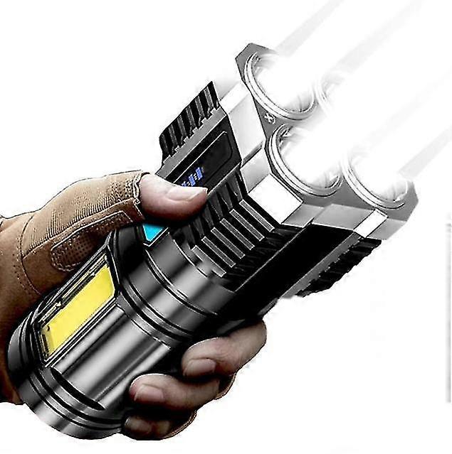 Super Bright    Led Flashlight Usb Rechargeable Tactical Light